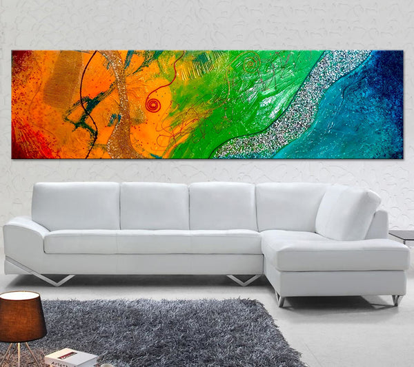 "A Beautiful Day" Original Modern Abstract Painting