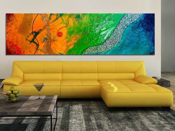 "A Beautiful Day" Original Modern Abstract Painting