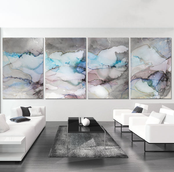 Beautiful Marble - (4 Canvases)