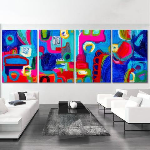 "A Dream in Full Color" Original Modern Abstract Painting