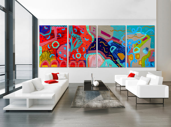 "Celebrate Life 2" Original Modern Abstract Painting