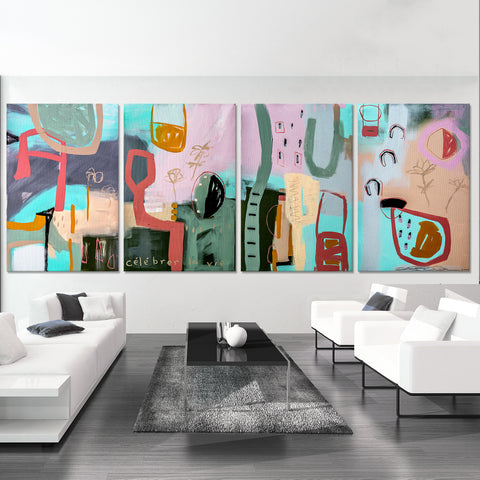 "Celebrate Life" Original Modern Abstract Painting