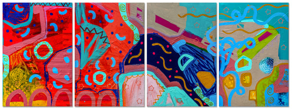"Celebrate Life 2" Original Modern Abstract Painting