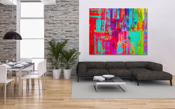 Abstract Painting "Colors of Happiness"