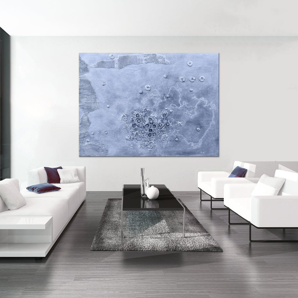 Abstract Painting "Pure Silver"