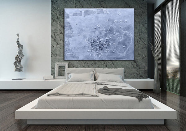 Abstract Painting "Pure Silver"