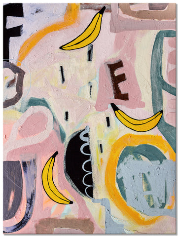 "Going Bananas 2" Original Modern Abstract Painting
