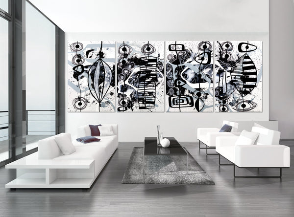 Modern Black White & Gray