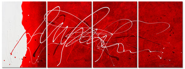 Abstract Painting "Passion Red"