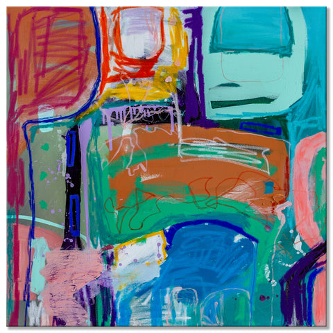"Reminiscence 1" Original Modern Abstract Painting