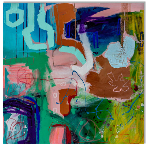 "Reminiscence 3" Original Modern Abstract Painting