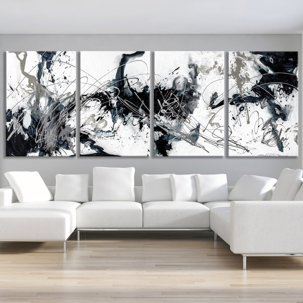 Splash - Black, White & Gray
