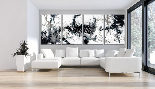 Splash - Black, White & Gray
