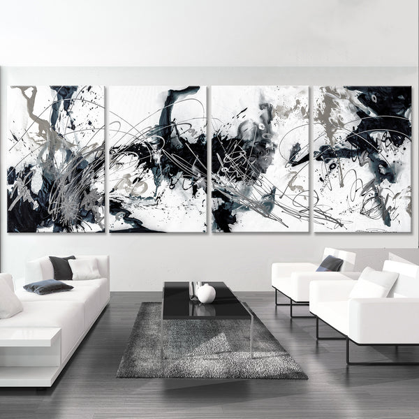 Splash - Black, White & Gray