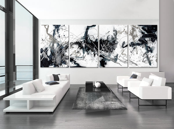 Splash - Black, White & Gray