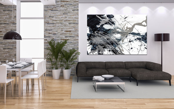 Splash - Black, White, & Gray - 1