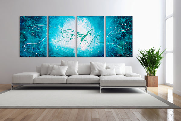 Abstract Painting "Turquoise Waters 3"