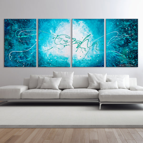 Abstract Painting "Turquoise Waters 3"