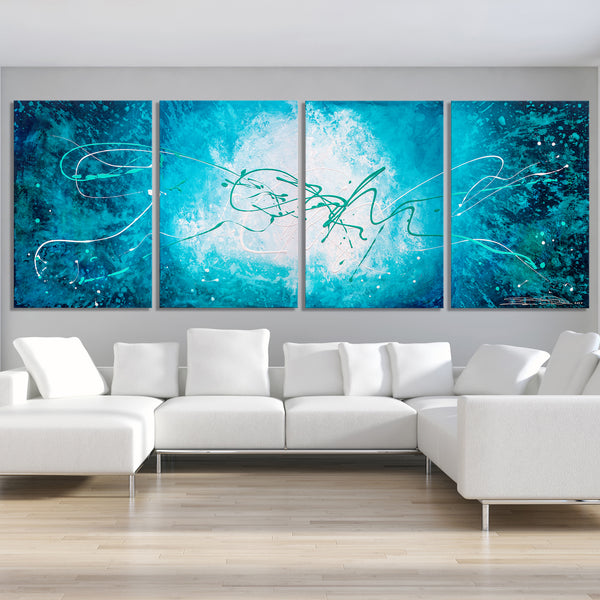 Abstract Painting "Turquoise Waters 3"