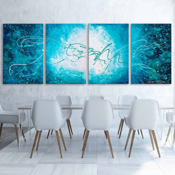 Abstract Painting "Turquoise Waters 3"