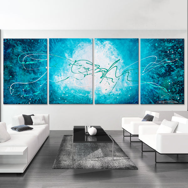 Abstract Painting "Turquoise Waters 3"