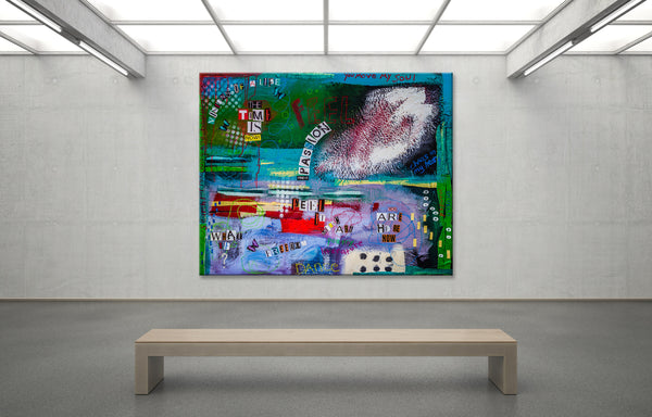 Abstract Painting "Visions of a Life"