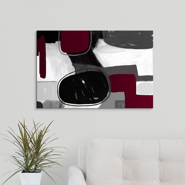 Gray & Raspberry