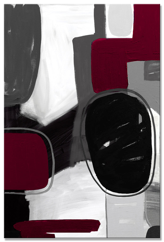 Gray & Raspberry