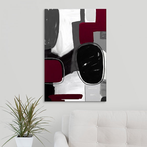 Gray & Raspberry