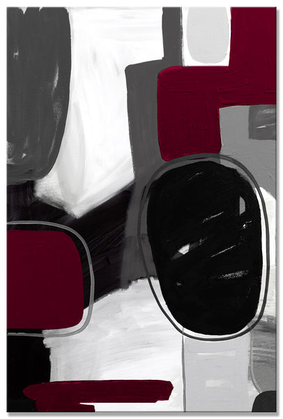 Gray & Raspberry
