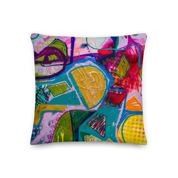 Premium Pillow - "A Vibrant Life - 1"