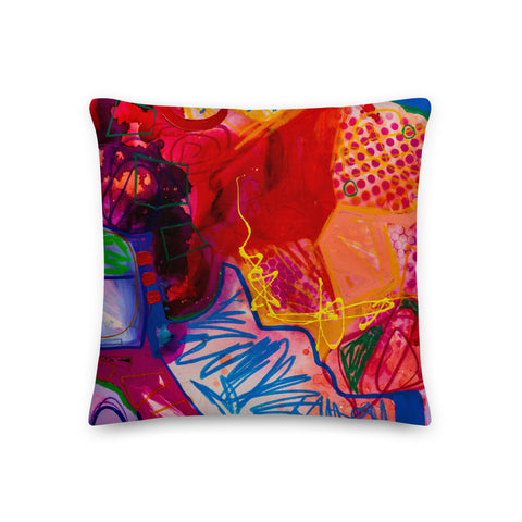 Premium Pillow - "A Vibrant Life - 3"