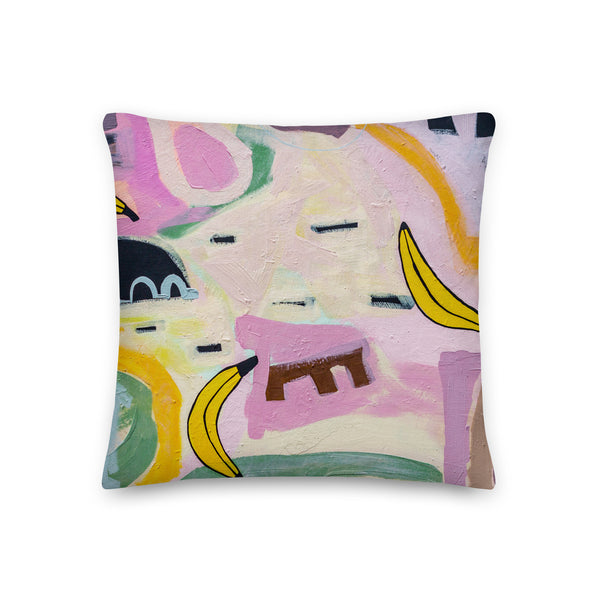 Premium Pillow - "Going Bananas - 2"