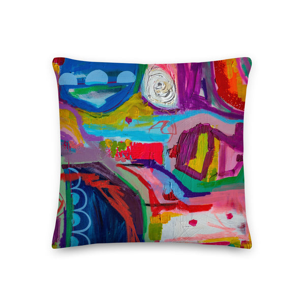 Premium Pillow - "Destination-Happiness - 3"