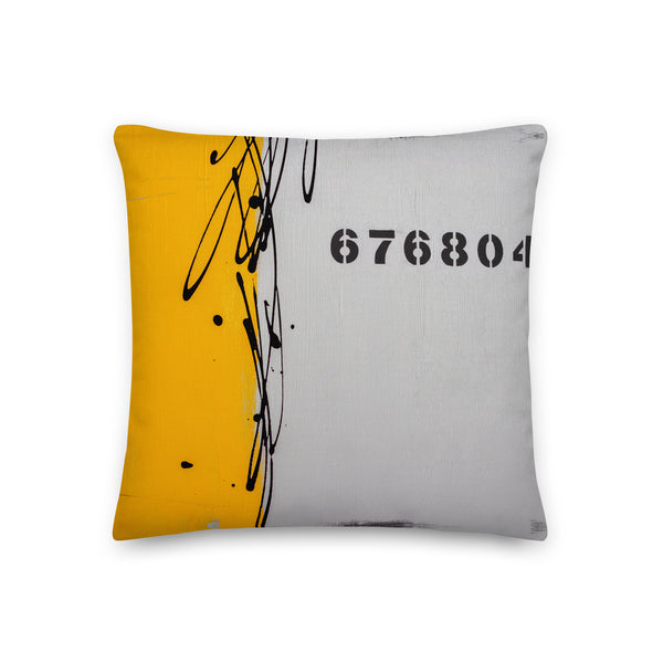 Premium Pillow - "Industrial Yellow"