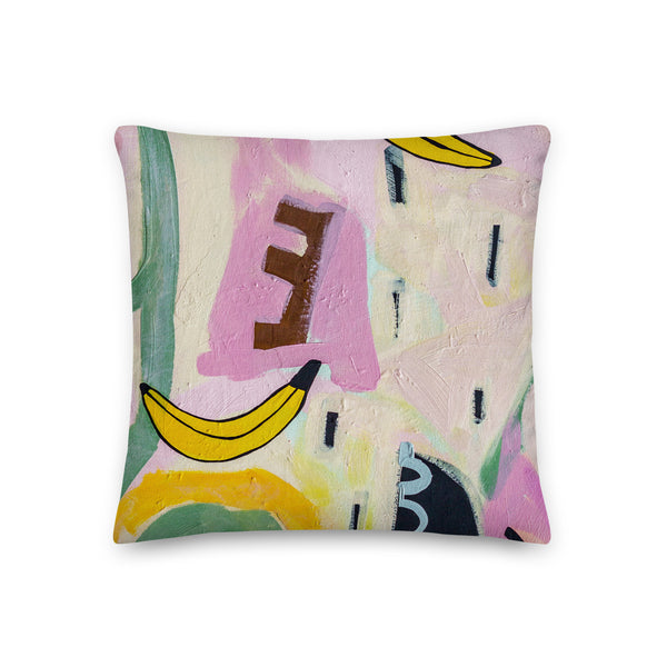 Premium Pillow  "Going Bananas"