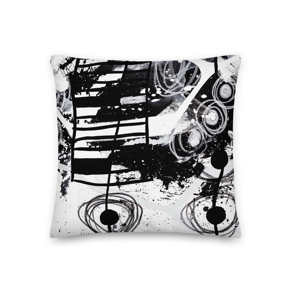 Premium Pillow - "Modern Black & White"