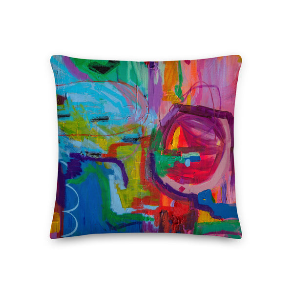 Premium Pillow - "Destination-Happiness - 2"