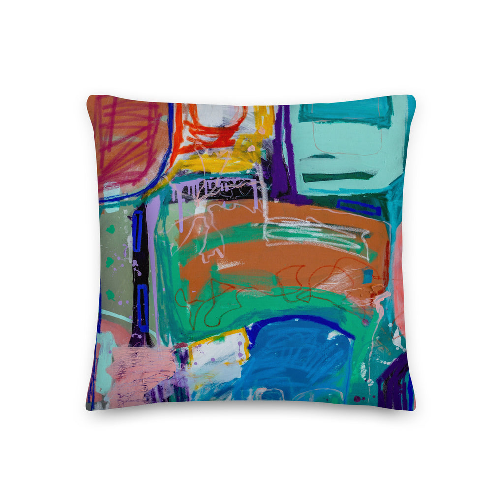 This pillow is designed from Dora Woodrum's original artwork.