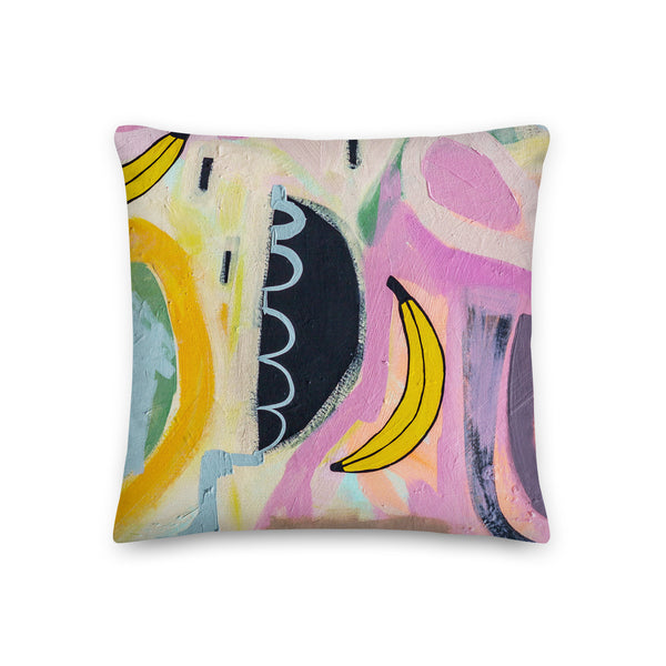 Premium Pillow  "Going Bananas"