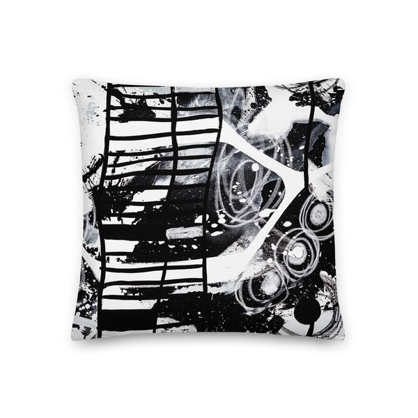 Premium Pillow - "Modern Black & White"