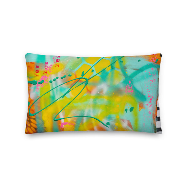 Premium Pillow - "Positive Vibes - 4"
