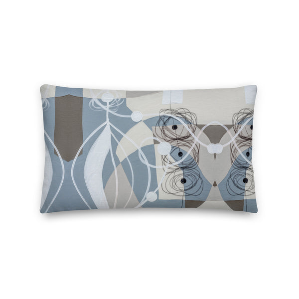 Premium Pillow -"Linen & Gray - 1"