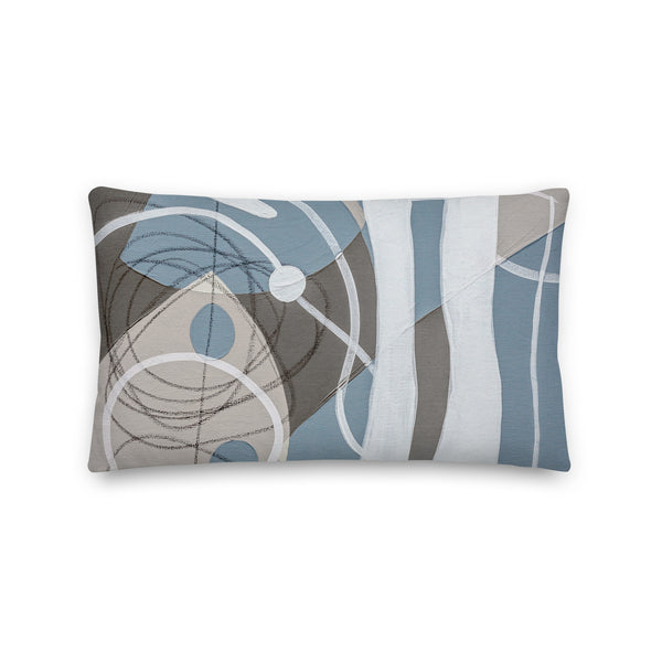 "Premium Pillow -"Linen & Gray - 4"