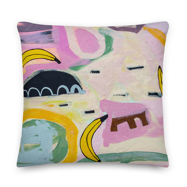 Premium Pillow - "Going Bananas - 2"
