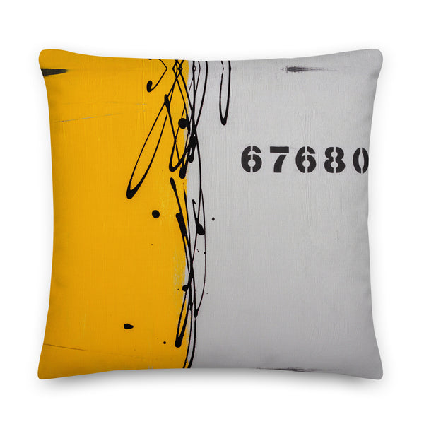 Premium Pillow - "Industrial Yellow"
