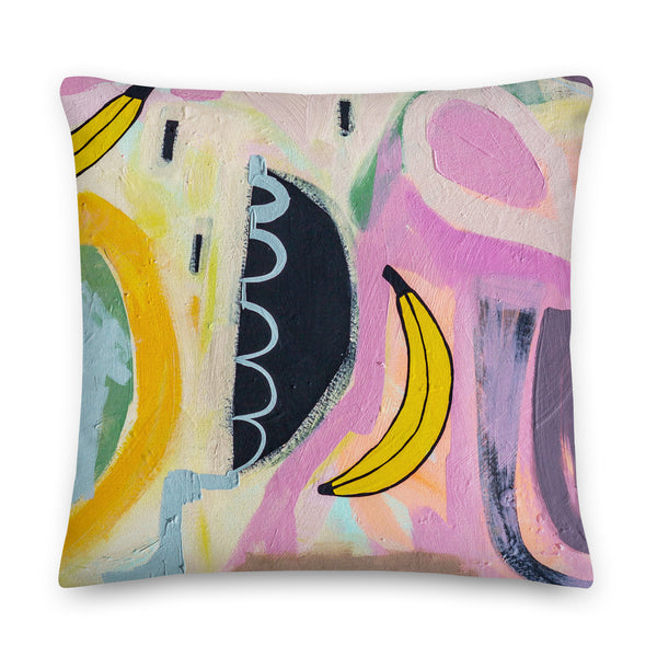 Premium Pillow  "Going Bananas"