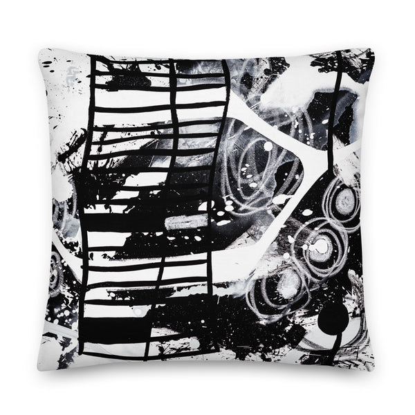Premium Pillow - "Modern Black & White"