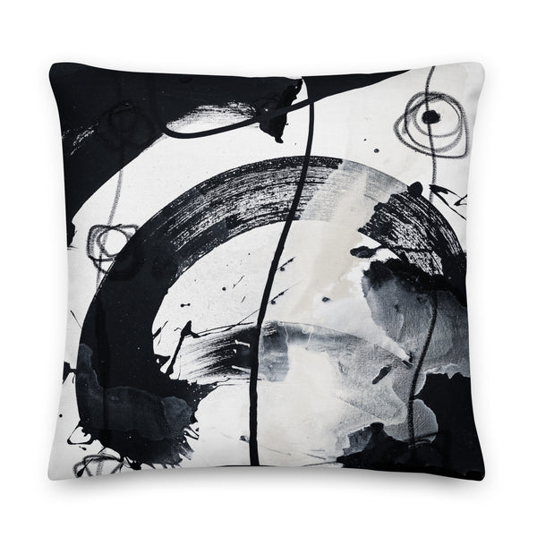 Premium Pillow - "Modern Black & White 2"