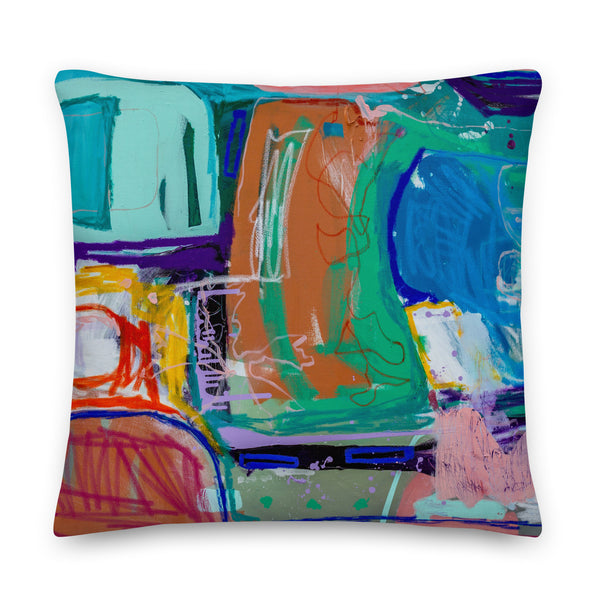 This pillow is designed from Dora Woodrum's original artwork.
